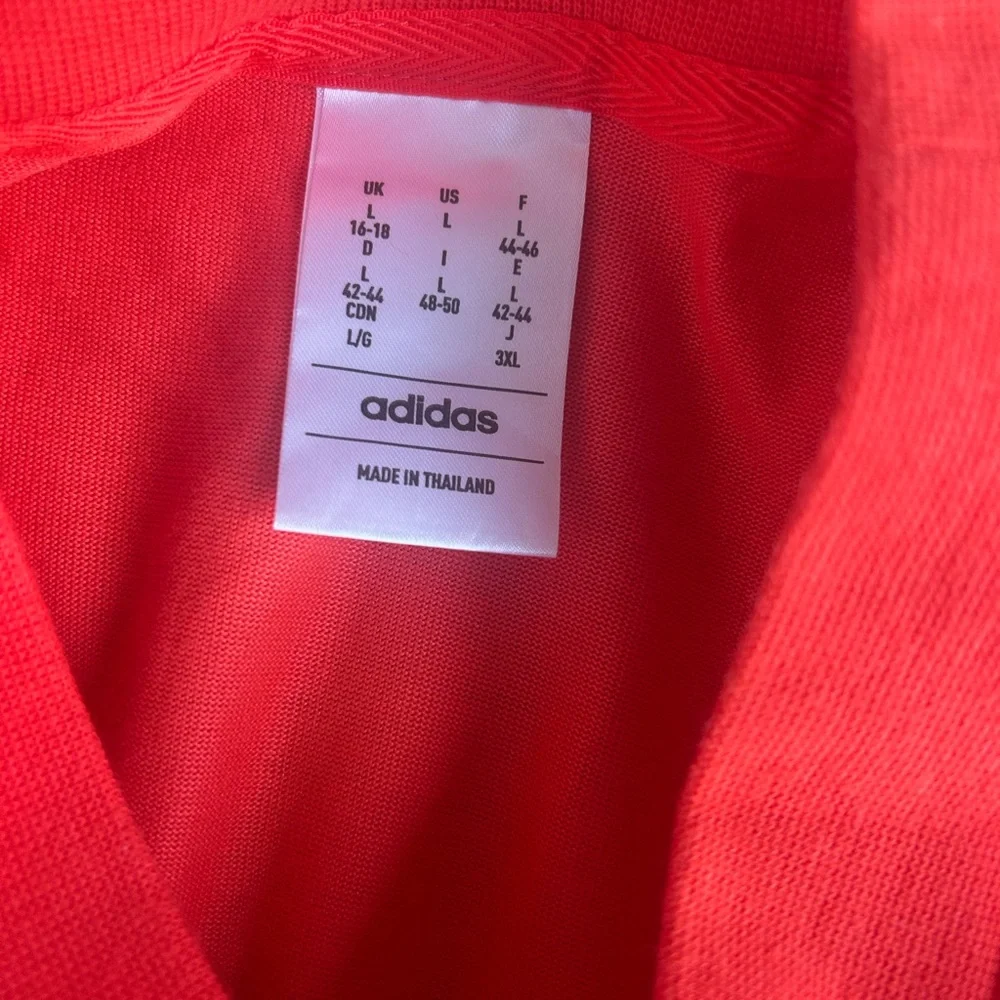 Adidas Orange Long Sleeve Tee Men’s size Large